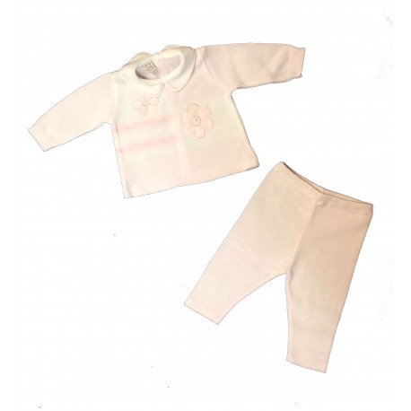 Completo neonata "Margherite" L'ORSETTO art. 4022