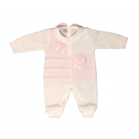 Tutina neonata "Margherite" L'ORSETTO art. 4028