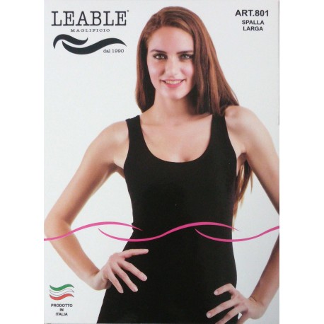 Canotta donna spalla larga 3 pezzi LEABLE art. 801