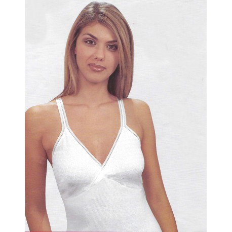 Camiciola donna spallina stretta conf. 6 pezzi LEABLE art. 1401