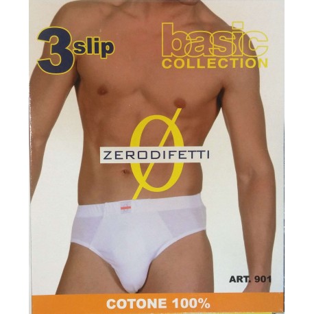 Slip uomo 3 pezzi ZERODIFETTI art. 901