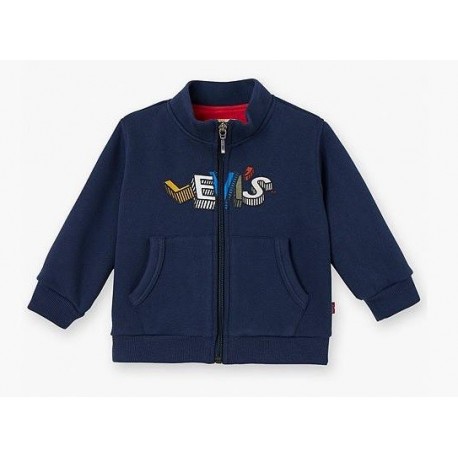 Cardigan neonato con zip e stampa LEVI'S art. NK 17004
