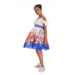 Abito bambina chiffon e voulant PICCOLA DOLL art. 30512/J