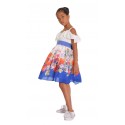 Abito bambina chiffon e voulant PICCOLA DOLL art. 30512/J