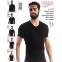 Maglia uomo mezza manica scollo a V conf. 3 pezzi LEABLE art. BOB