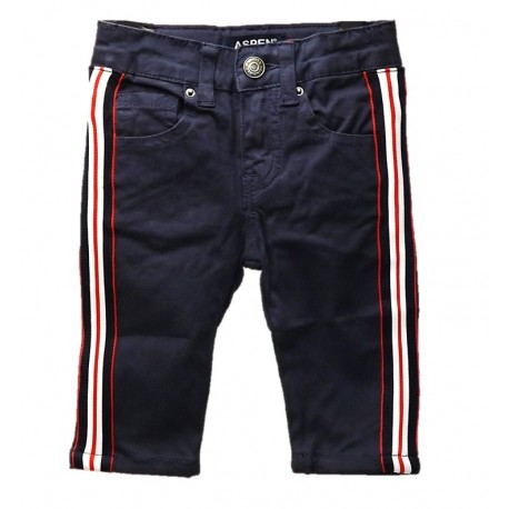 Pantalone neonato in gabardina con bande ASPEN POLO CLUB art. 1071P0112