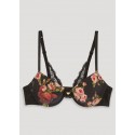 Reggiseno con inserti in pizzo e stampa rose EMPORIO ARMANI art. 162394-8A2011