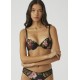 Reggiseno con inserti in pizzo e stampa rose EMPORIO ARMANI art. 162394-8A2011