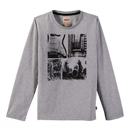 T-Shirt ragazzo manica lunga con stampa LEVI'S art. NK 10157