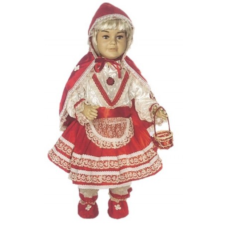 Costume di carnevale Cappuccetto rosso baby lusso IL GIULLARE art. 047