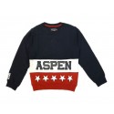 Felpa ragazzo tricolore ASPEN POLO CLUB art. 1035F0166