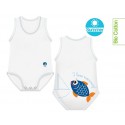 Body monotaglia 0 - 36 mesi J BIMBI PESCE AZZURRO art. 10687