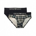 Set da 2 slip uomo con banda logata EMPORIO ARMANI art. 111733-9A504