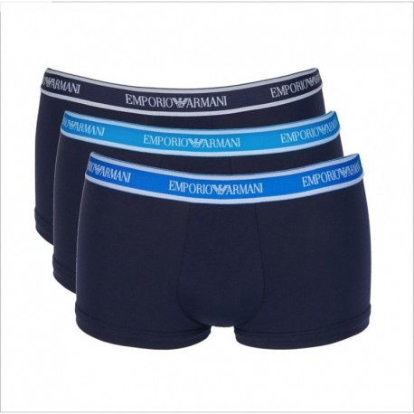 Set 3 pezzi di boxer parigamba con banda logata Emporio Armani