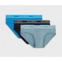 Set 3 pezzi di slip con banda logata Emporio Armani
