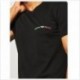 T-shirt con logo tricolore ricamato Emporio Armani