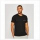 T-shirt con logo tricolore ricamato Emporio Armani
