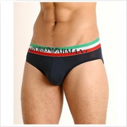 Slip con banda logata tricolore Emporio Armani