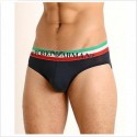 Slip con banda logata tricolore Emporio Armani