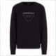 Felpa con stampa logo thin eagle Emporio Armani