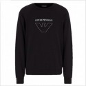 Felpa con stampa logo thin eagle Emporio Armani