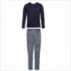 Pigiama lungo con pattern decorativo Emporio Armani