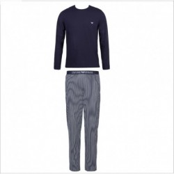 Pigiama lungo con pattern decorativo Emporio Armani