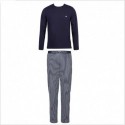 Pigiama lungo con pattern decorativo Emporio Armani