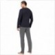 Pigiama lungo con pattern decorativo Emporio Armani
