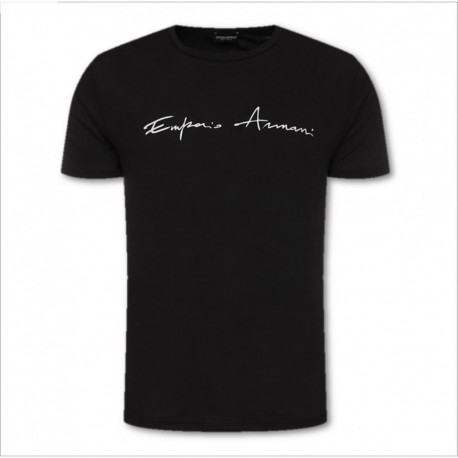 T-shirt con lettering Emporio Armani