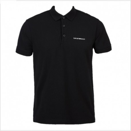 Polo con stampa logo Emporio Armani