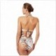 Costume donna intero imbottito stampa animalier Emporio Armani