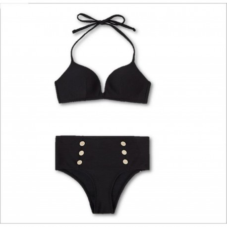 Bikini con triangolo imbottito sail away Emporio Armani