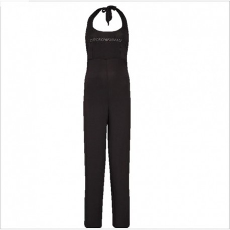 Tuta mare con logo in strass Emporio Armani