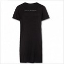Abito corto con logo in strass Emporio Armani