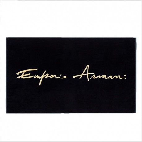 Telo mare con logo ricamato Emporio Armani