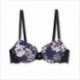Reggiseno push-up in pizzo con stampa Neo Romantic Emporio Armani
