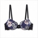 Reggiseno push-up in pizzo con stampa Neo Romantic Emporio Armani