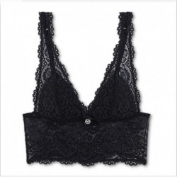 Bralette imbottita in pizzo floreale Emporio Armani