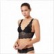 Bralette imbottita in pizzo floreale Emporio Armani