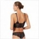 Bralette imbottita in pizzo floreale Emporio Armani