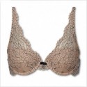 Bralette imbottita in pizzo floreale Emporio Armani