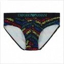 Slip uomo con stampa graphic art Emporio Armani
