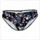 Slip medio mare con stampa BLACK FLOWERS Lovable