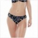Slip medio mare con stampa BLACK FLOWERS Lovable