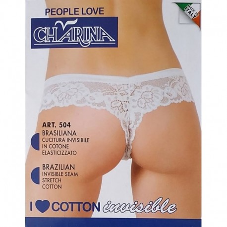 Brasiliana in pizzo blister da 6 pezzi Charina art. 504