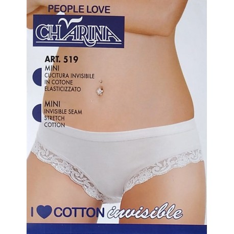Slip donna mini con pizzo Charina art. 519