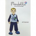 Pigiama lungo bambino con stampa "Scooter" Mondo blu