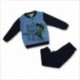 Pigiama lungo bambino con stampa "Scooter" Mondo blu