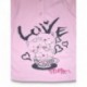 Pigiama lungo bambina con stampa "Love" Mondo blu